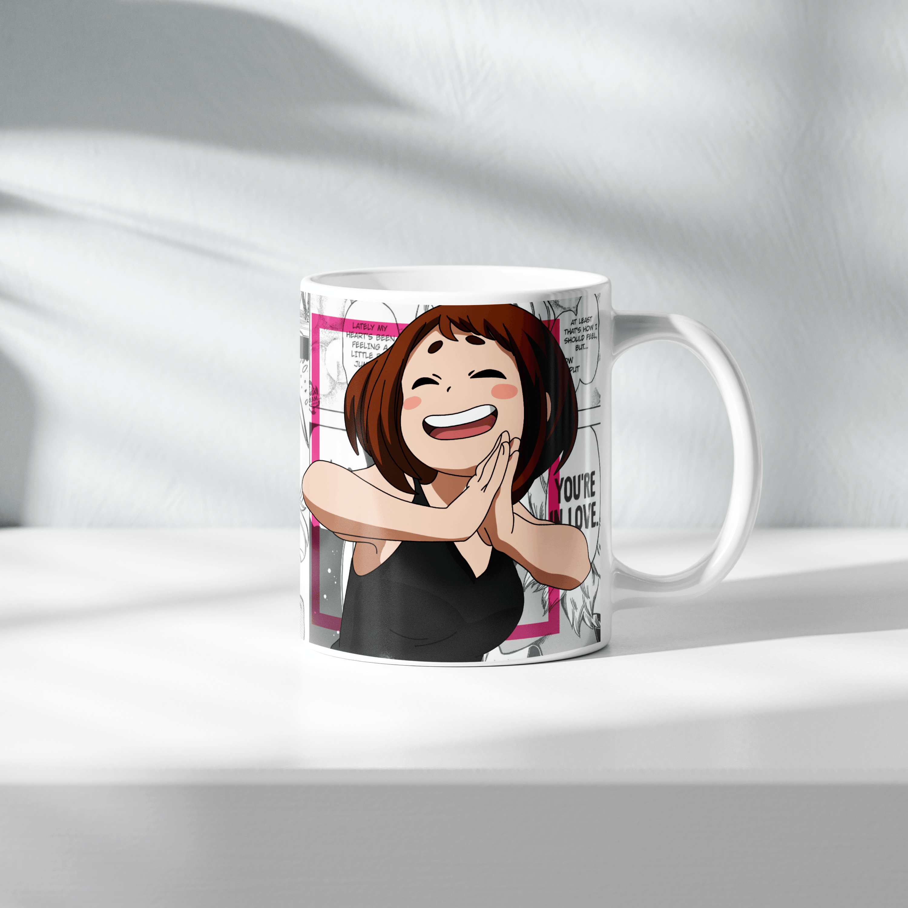 Uraraka Action Ceramic Anime Cup | 350 ML