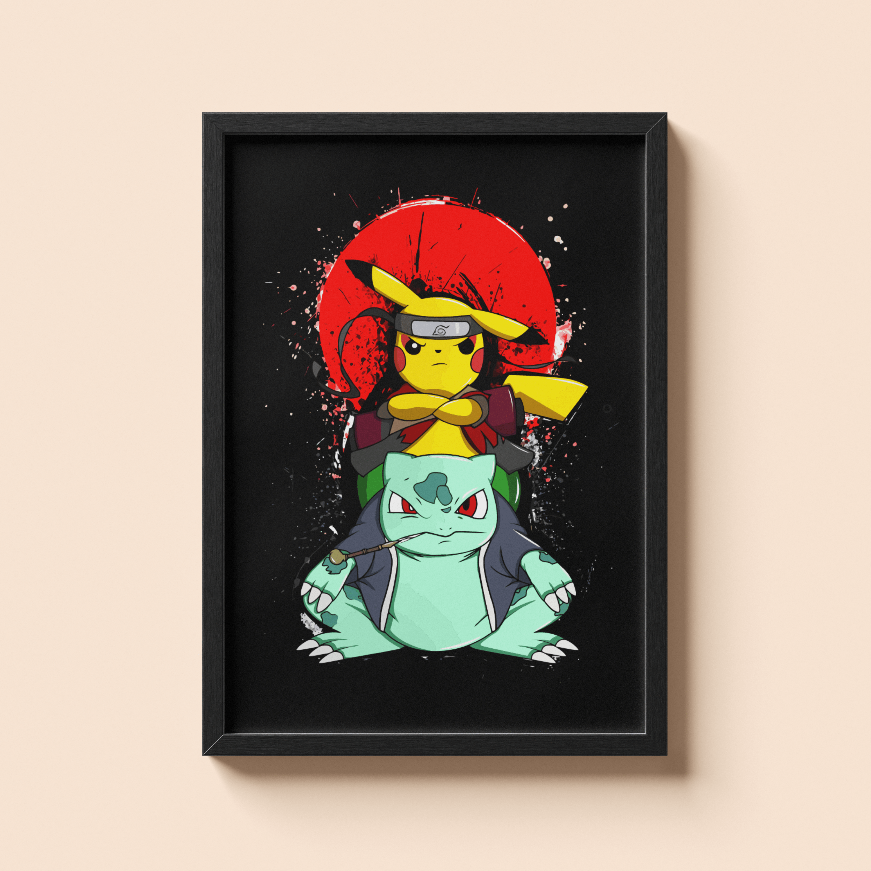 Pokemon Pikachu & Bulbasaur Wall Poster