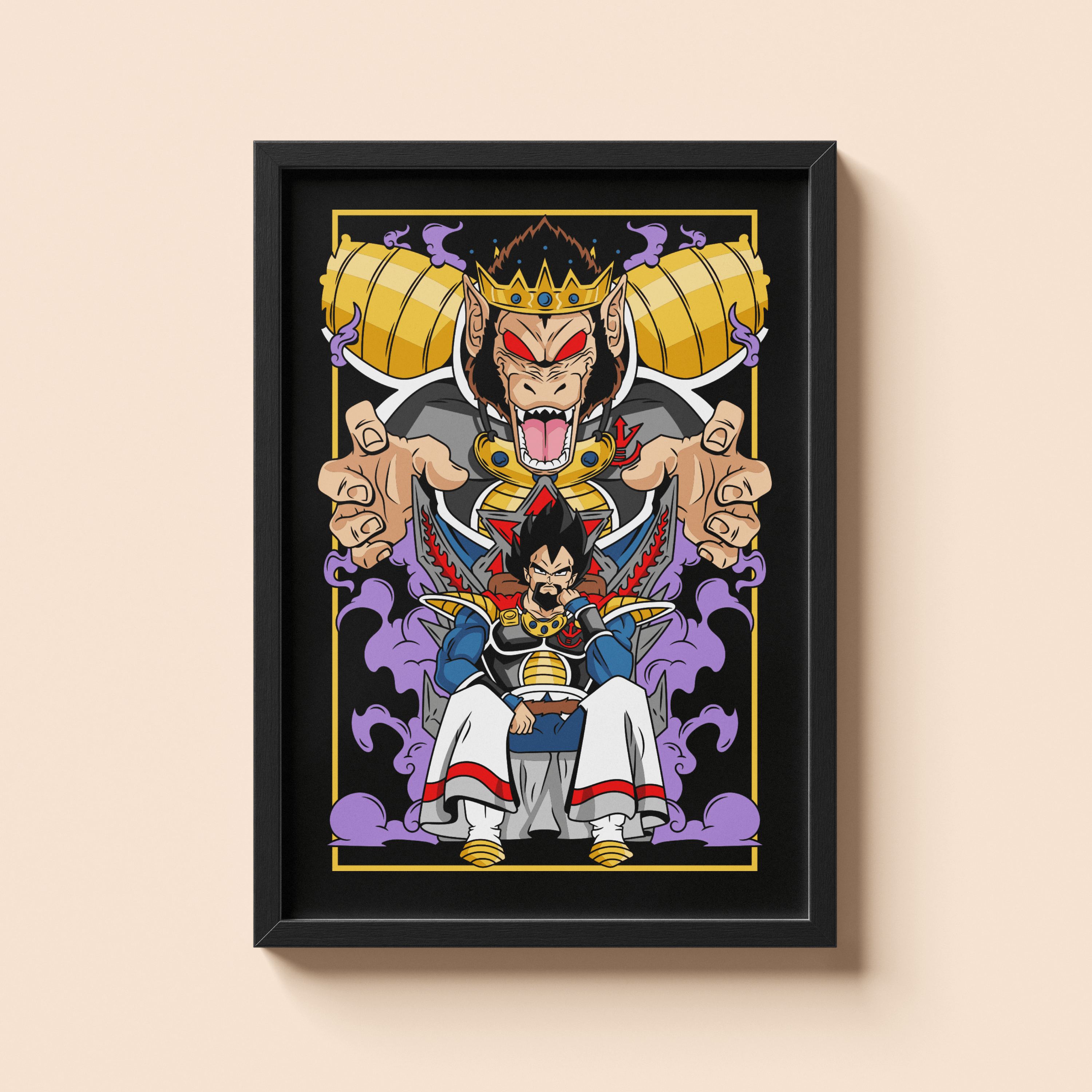 Dragon Ball Z Vegeta Royal Battle Wall Poster