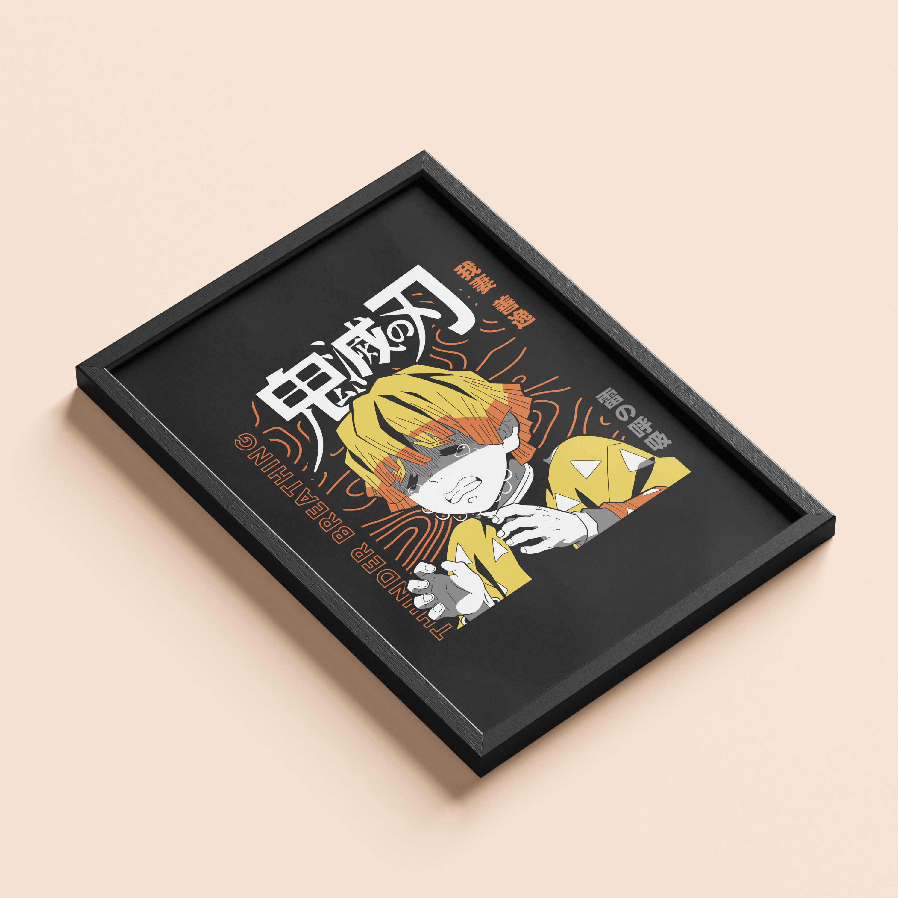 Demon Slayer Zenitsu Thunder Breathing Wall Poster