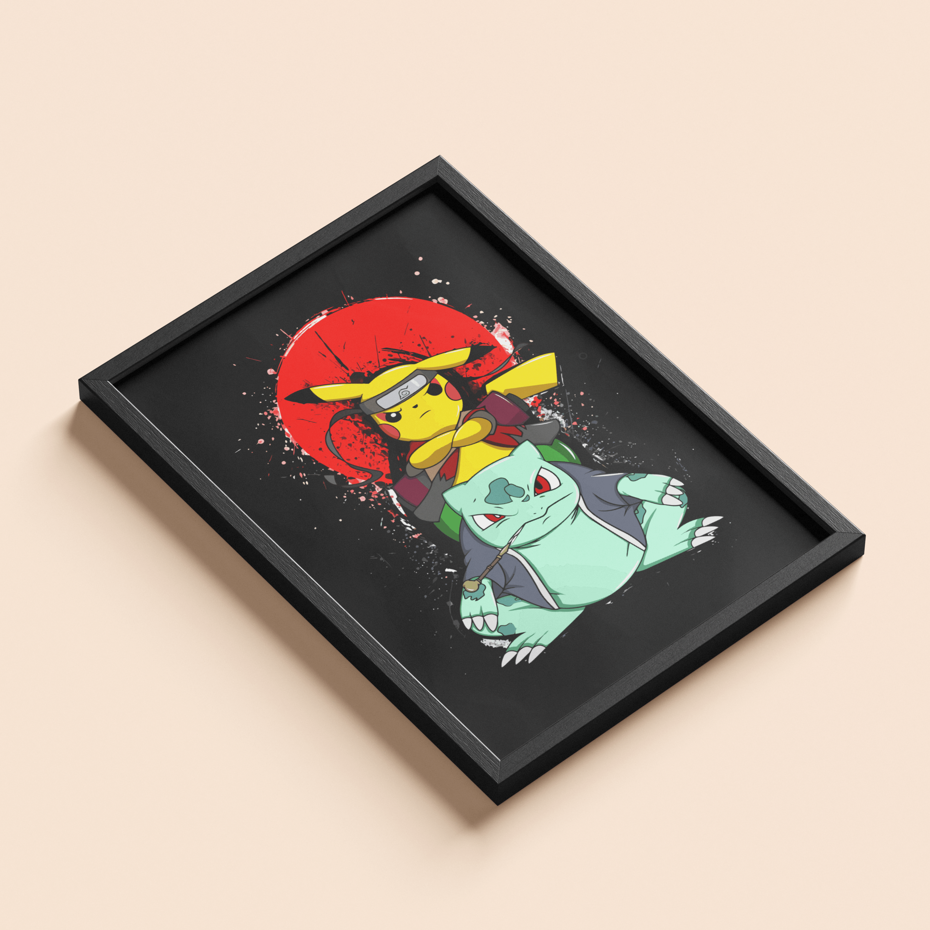 Pokemon Pikachu & Bulbasaur Wall Poster