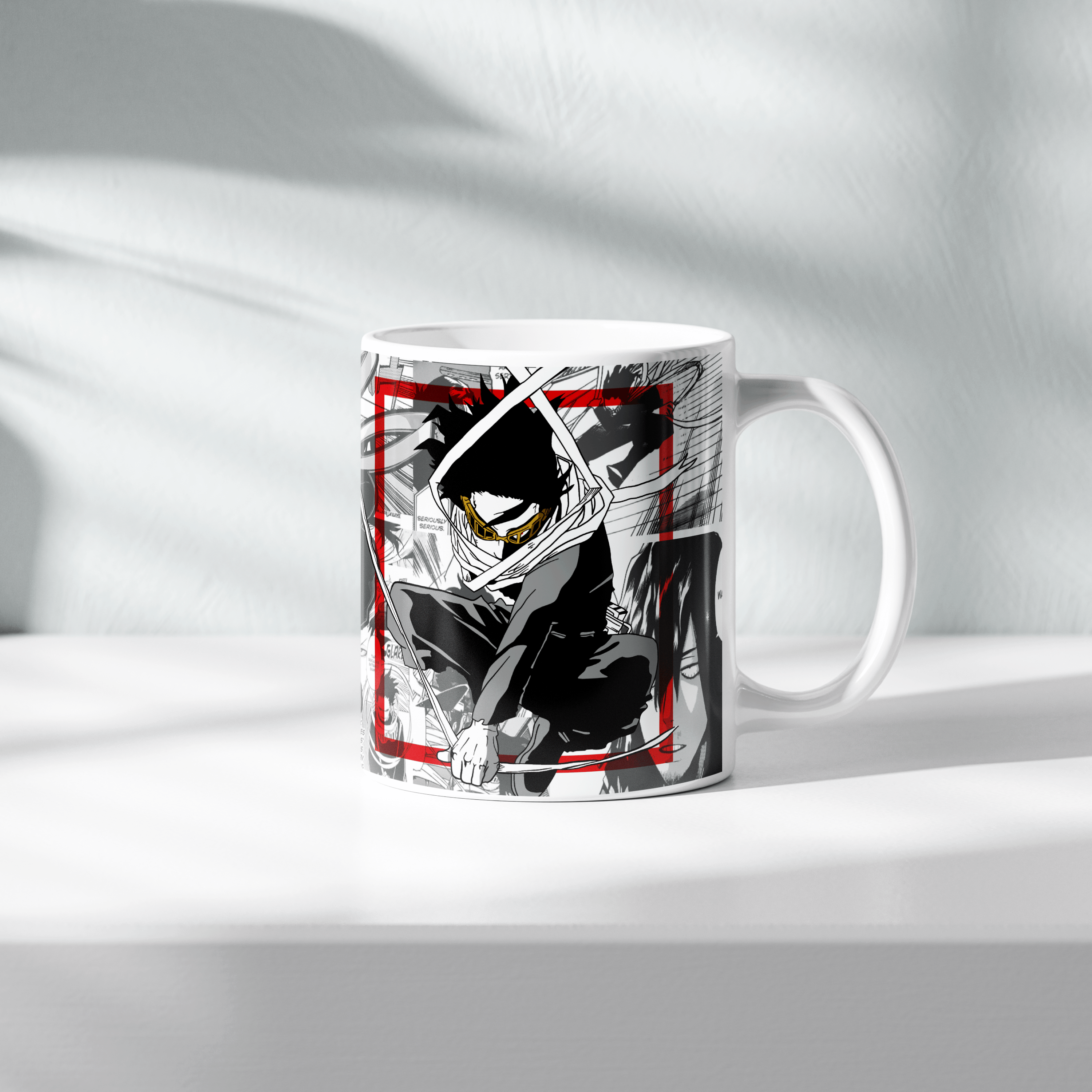 Erased Head Anime Ceramic Art Print Coffee Cup | 350 ML