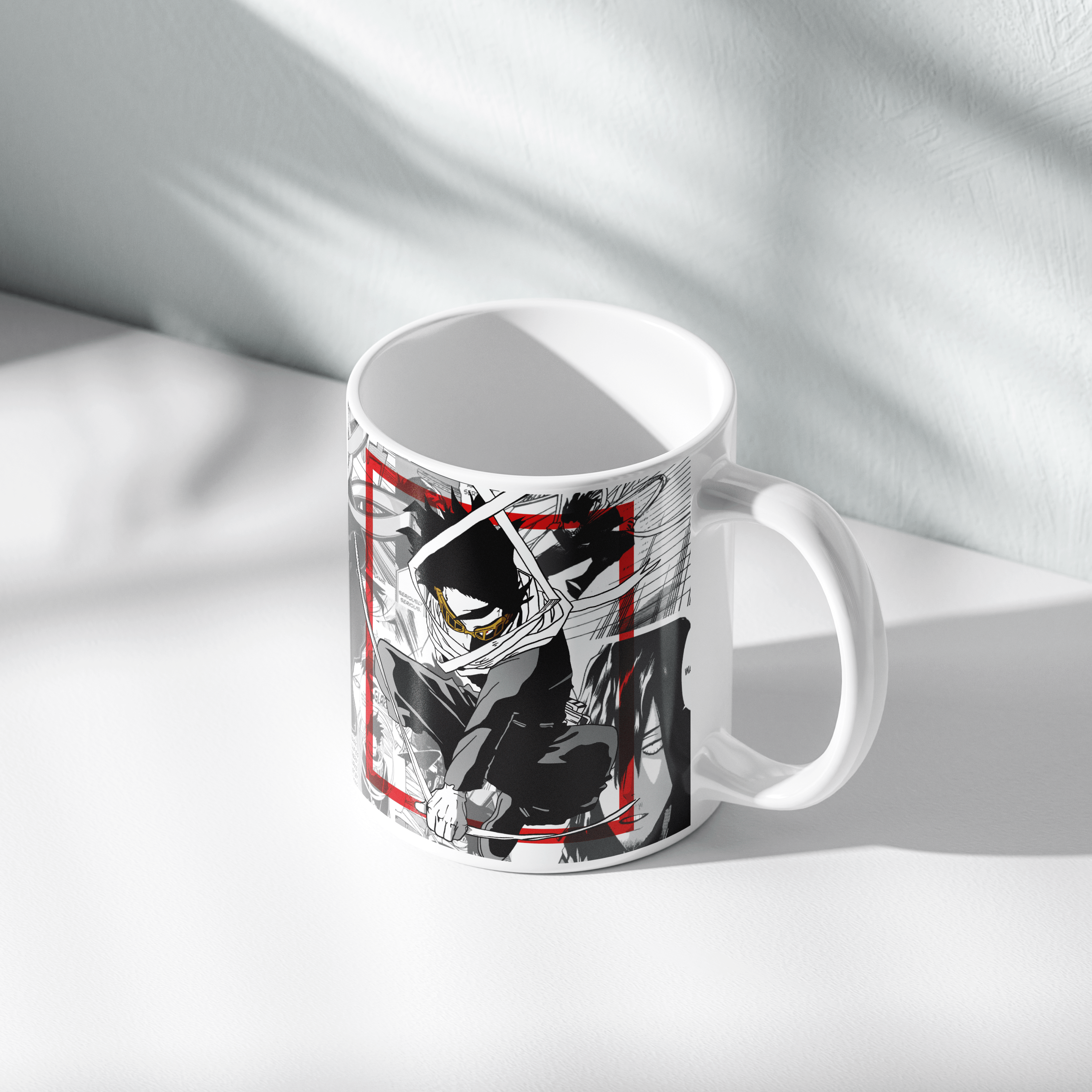 Erased Head Anime Ceramic Art Print Coffee Cup | 350 ML