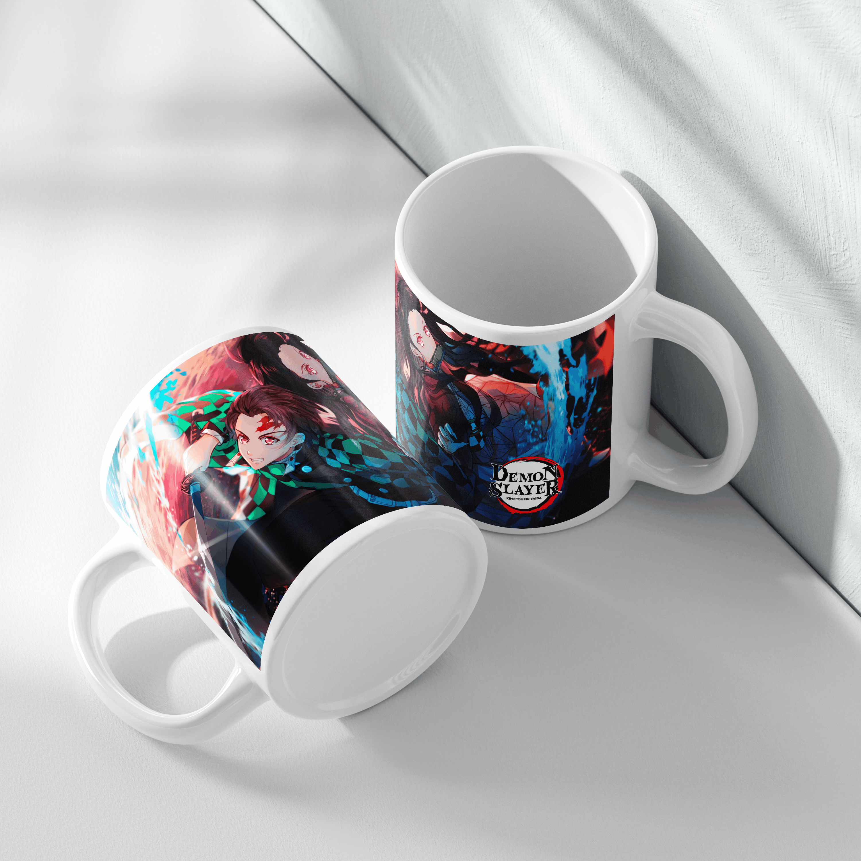 Demon Slayer Action Anime Ceramic Mug For Gift Edition | 350 ML