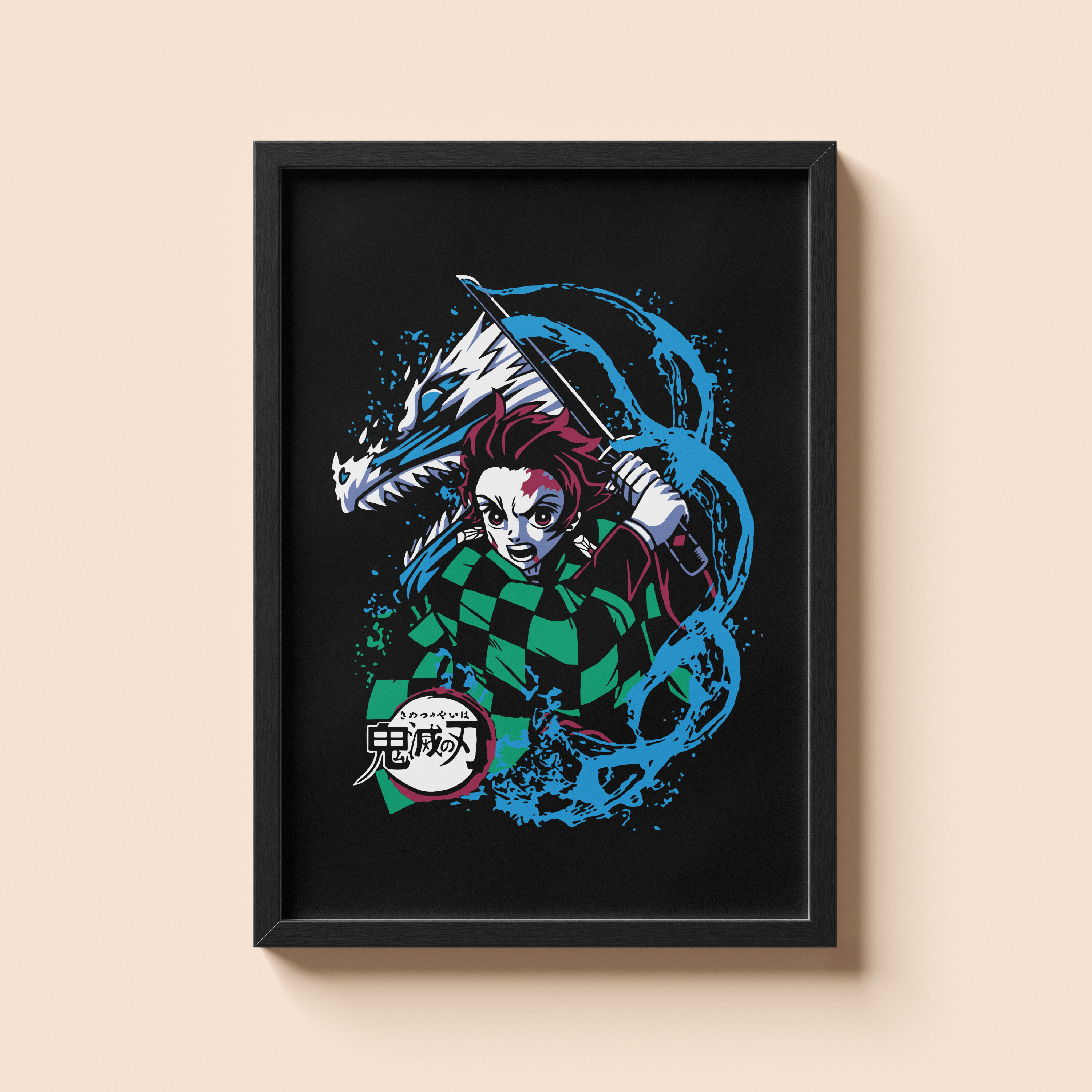 Demon Slayer Tanjiro & Dragon Wall Poster