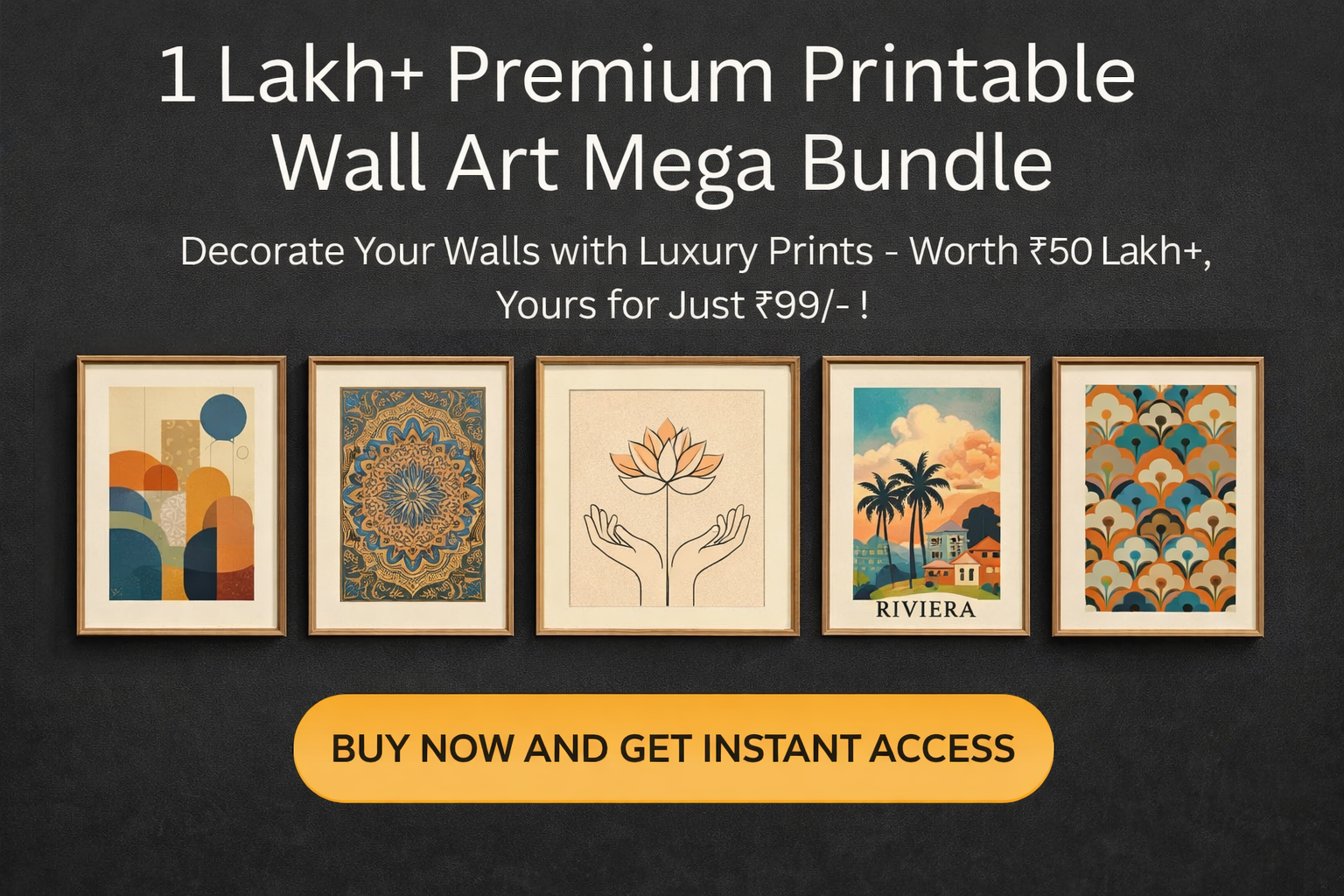 Home 1 lakh+ premium printable wall art mega bundle