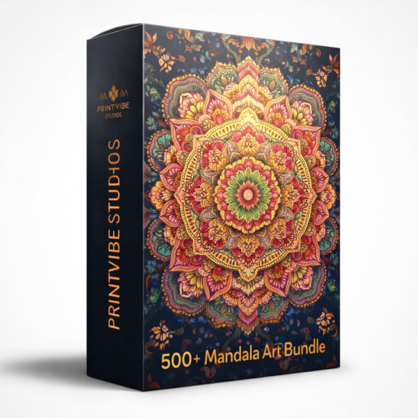 500+ printable mandala art bundle
