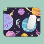 Neoprene Solar System Anti Skid Mouse Pad