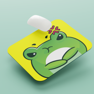 neoprene angry frog anti skid mouse pad