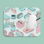 IT Guy Desk Print Anti Skid Neoprene Mouse Pad