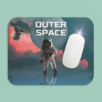 Neoprene Outer Space Anti Skid Mouse Pad