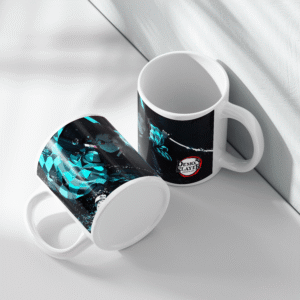 demon slayer printed ceramic mug for art gift cup | 350 ml
