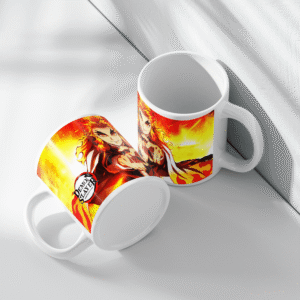 demon slayer shadow art printed ceramic coffee cup | 350 ml